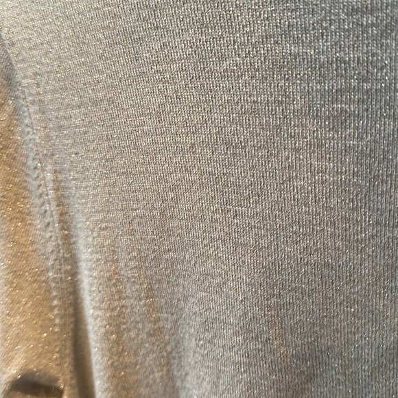 Alfano Asymmetrical Beige Shimmer Top Size M - Picture 5 of 5